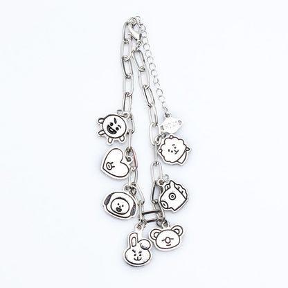Bracelet Bulletproof Youth League Official The Same Cartoon Bracelet New Simple Fashion Jewelry For Men And Women
