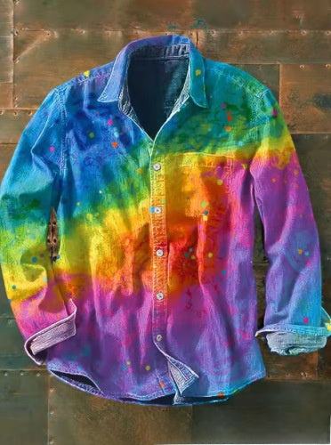 Retro Plaid Long Sleeve Shirt