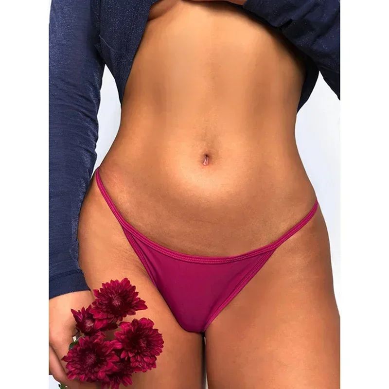 Women Modal High Waist Traceless Thong Underwear