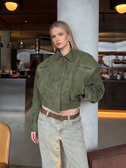Retro Workwear Jacket for Women