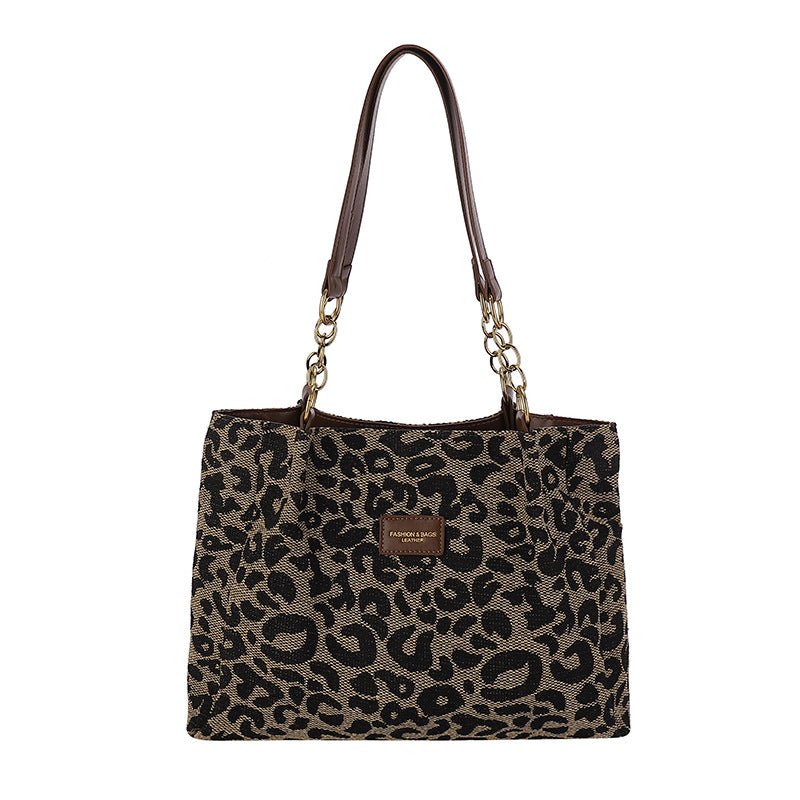 Simple Canvas Shoulder Tote Bag