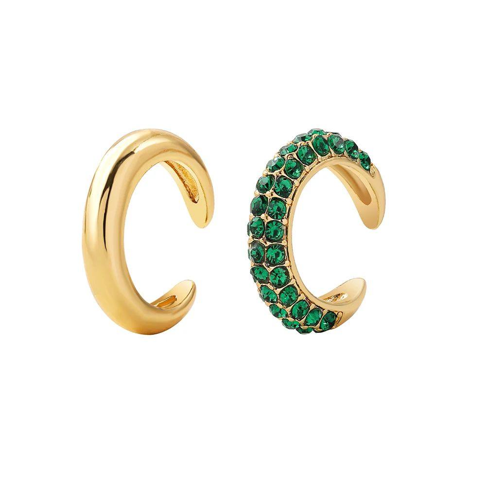 Pearl clip earrings with ear cartilage clips