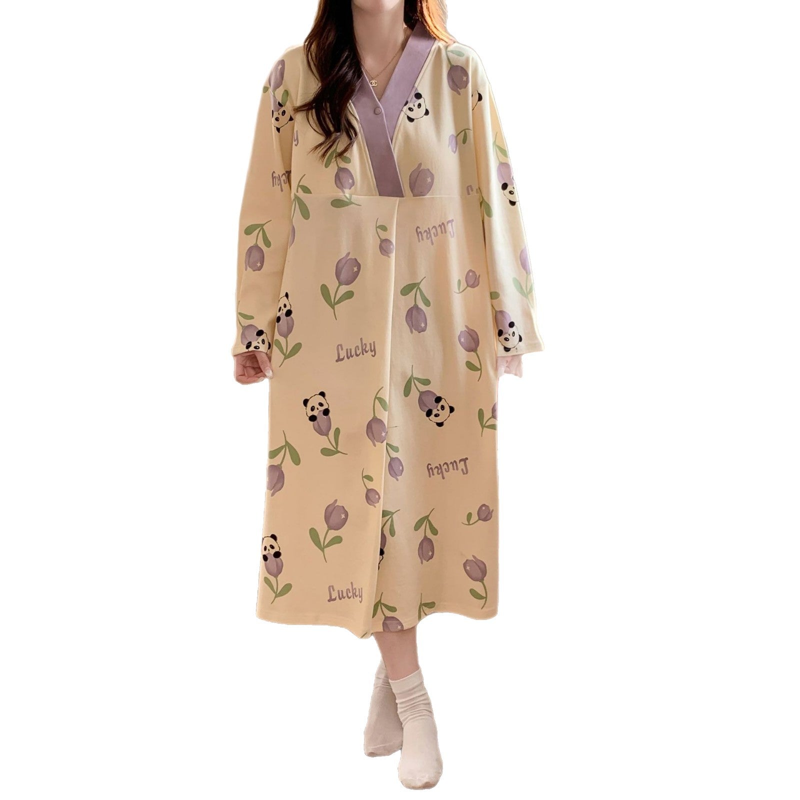 Postpartum sleep gown