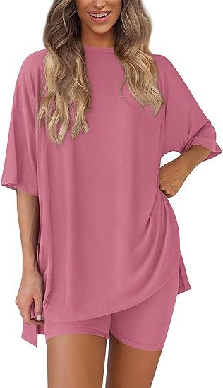 Women's Casual Short Sleeve Top and Shorts Set