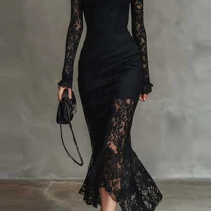 Long-Sleeve Party Dress