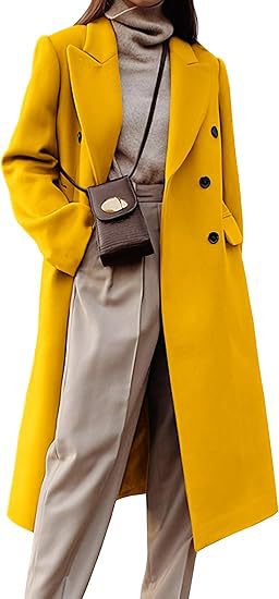 Double-Breasted Slim Outwear Coat