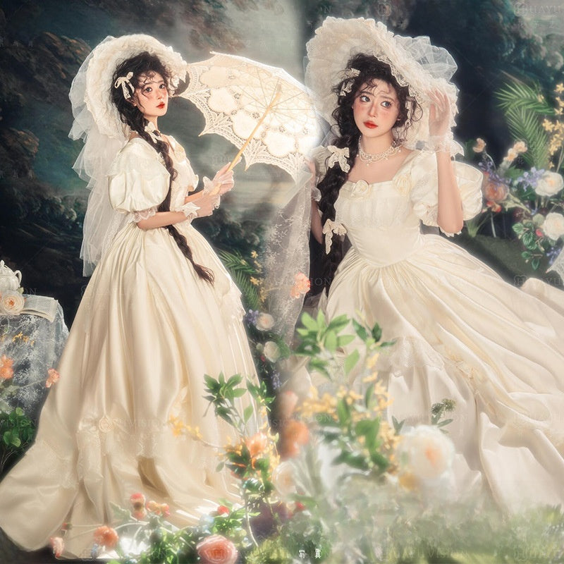 Photo Studio Spring Theme Long Dress
