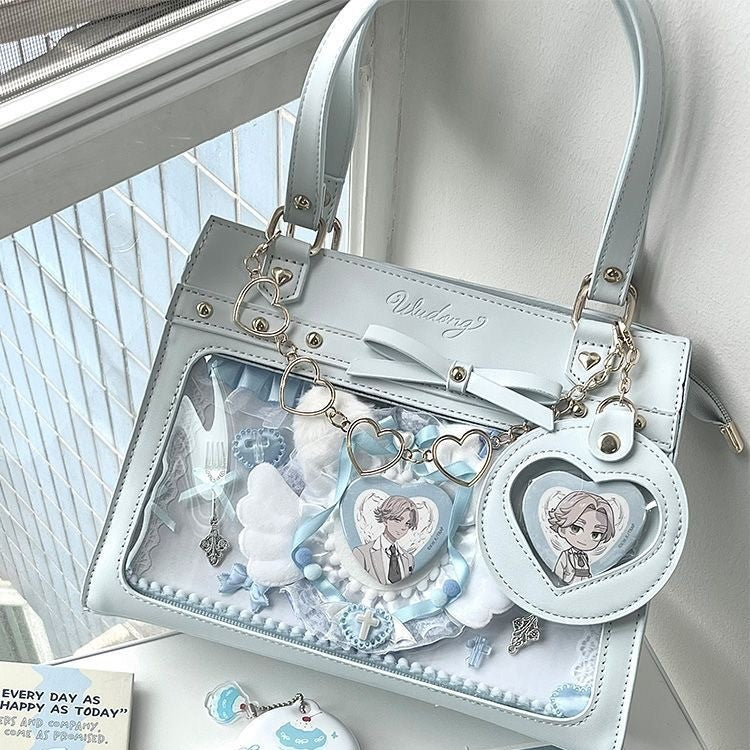 Versatile transparent crossbody pain bag