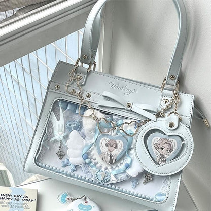Versatile transparent crossbody pain bag