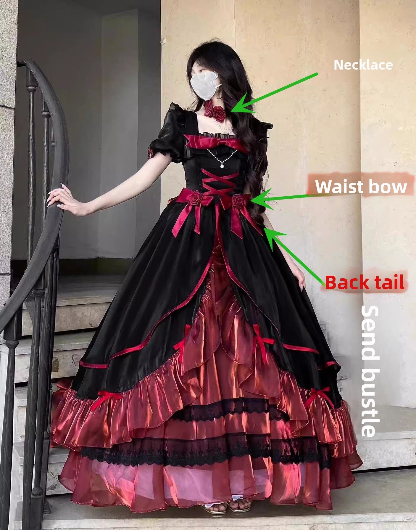 Lolita Formal Dress with Waist Bow