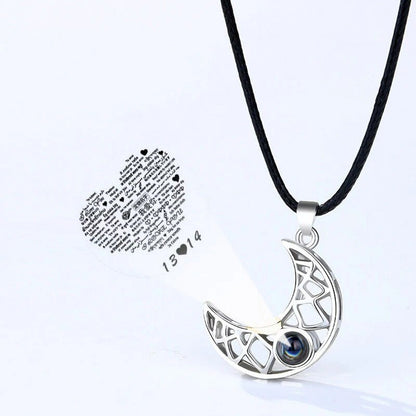 Ins niche design jewelry love sun and moon couple pendant magnetic clavicle chain