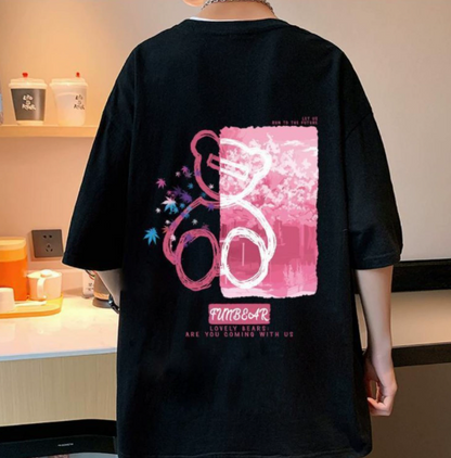 Half sleeve loose short sleeved shirt