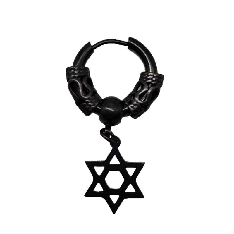 Men's and Women's Earrings Fashion Personality Earclips Retro Style Men's and Women's Exaggerated Earrings