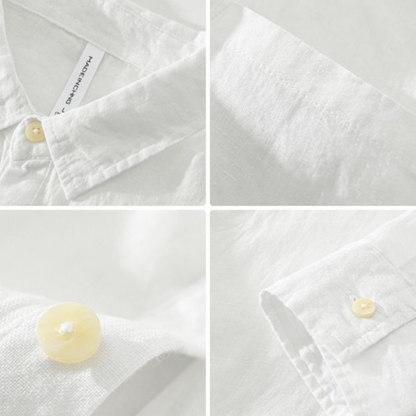 Men's Linen Pullover Shirt