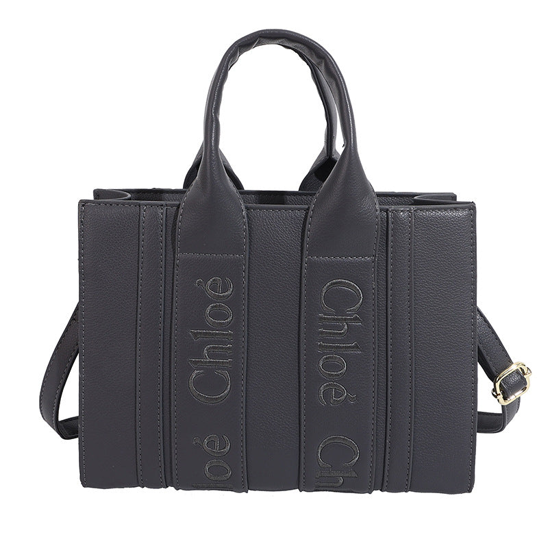Popular letter-shaped tote bag