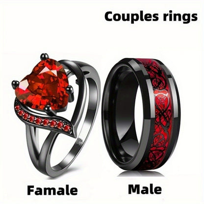 Red and Blue Gemstone Ring