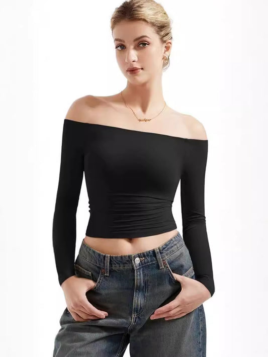 One-shoulder T-shirt