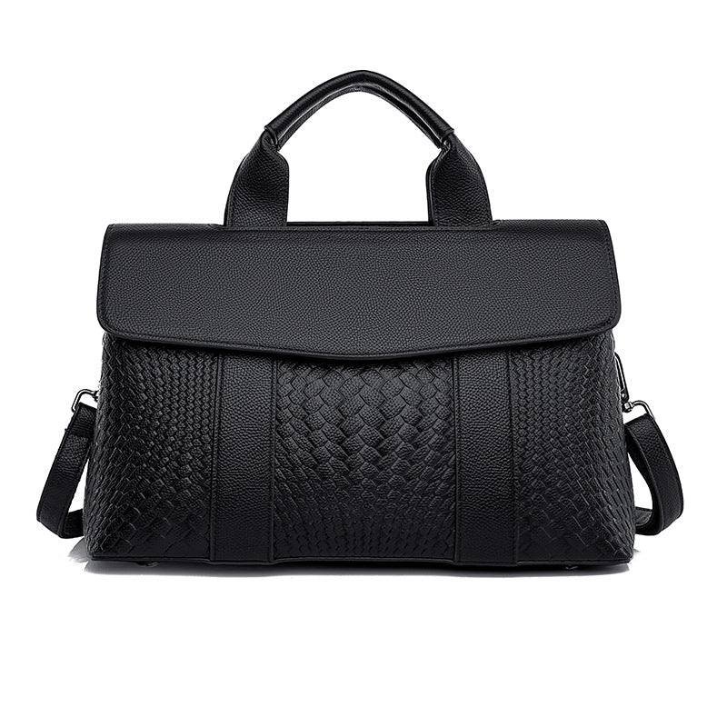 Womens Woven Tote Bag for Work and Commute