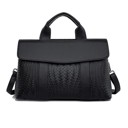 Womens Woven Tote Bag for Work and Commute