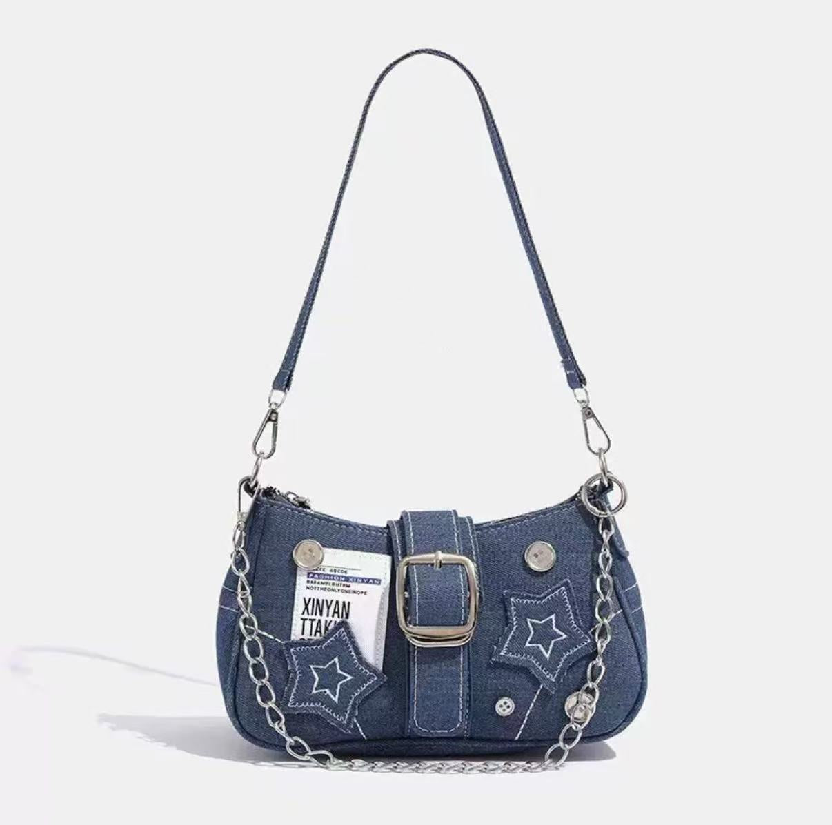 Spicy Girl Denim Underarm Bag