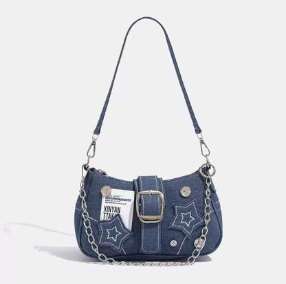 Spicy Girl Denim Underarm Bag
