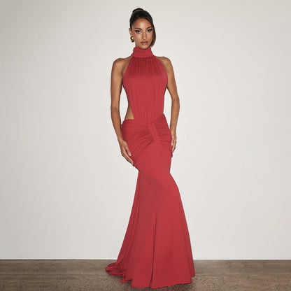 Elegant Backless Mermaid Evening Dress