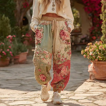 Wide Leg Straight Pants with Side Panels