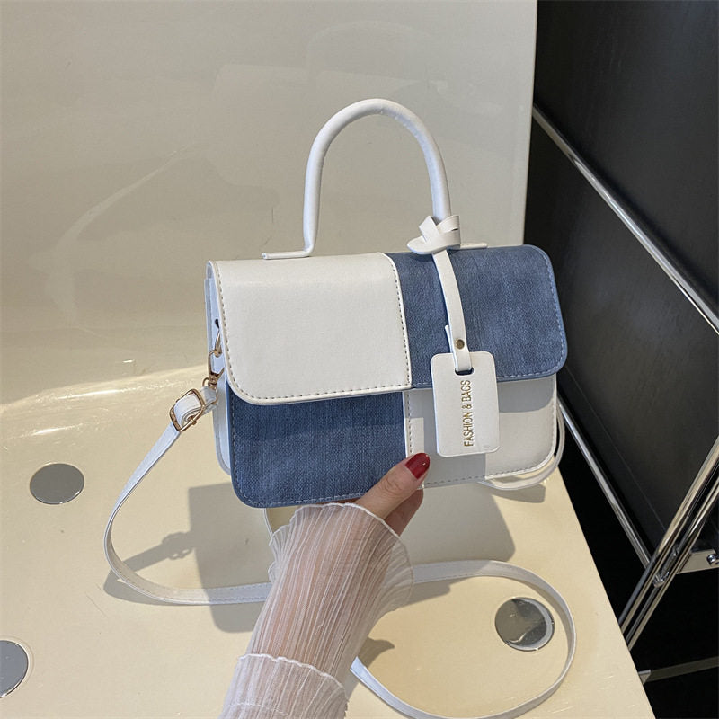 Fashionable patchwork handbag