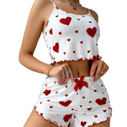 Ribbed Camisole and Shorts Sleepwear Set