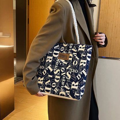 Printed canvas bag