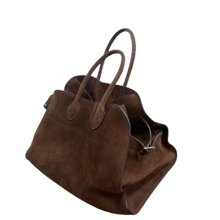 Retro Suede Tote Bag for Women