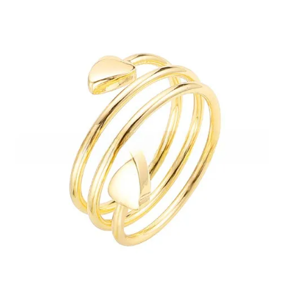 Heart Shaped Magnetic Stainless Steel Ring