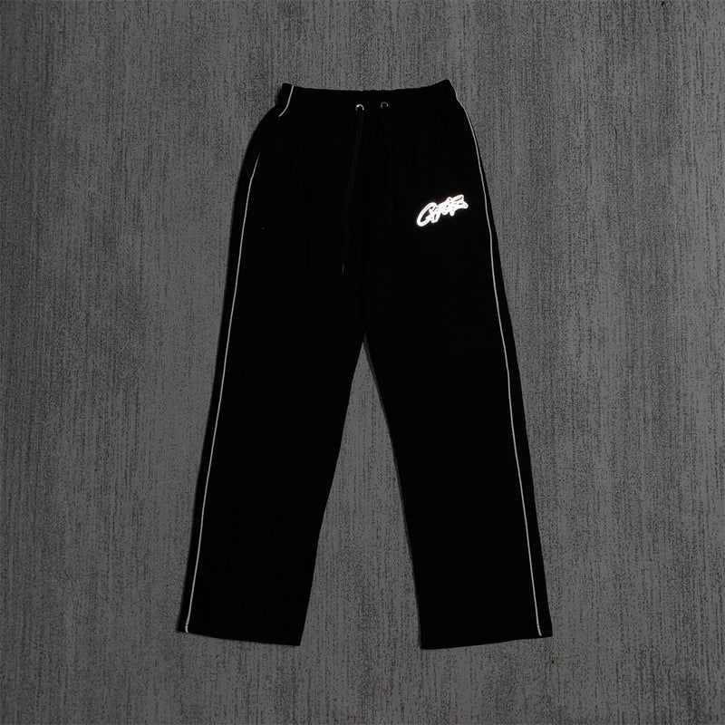 Zippered Casual Pants Set