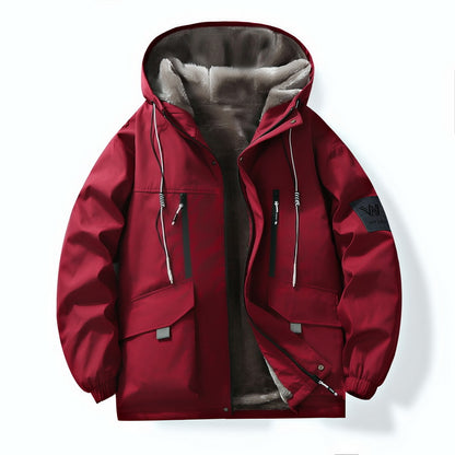 Men's thick and warm padded loose-fitting cotton coat