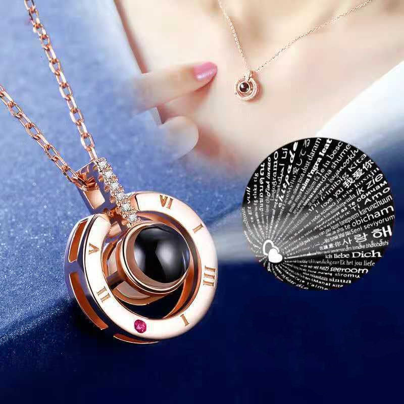 Multilingual Love Message Necklace