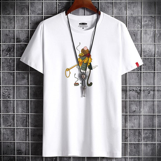 Fashion Summer for Men Clothing Anime T Shirt White Oversized Graphic Vintage T-shirt Tshirt Harajuku Manga Anime O-Neck