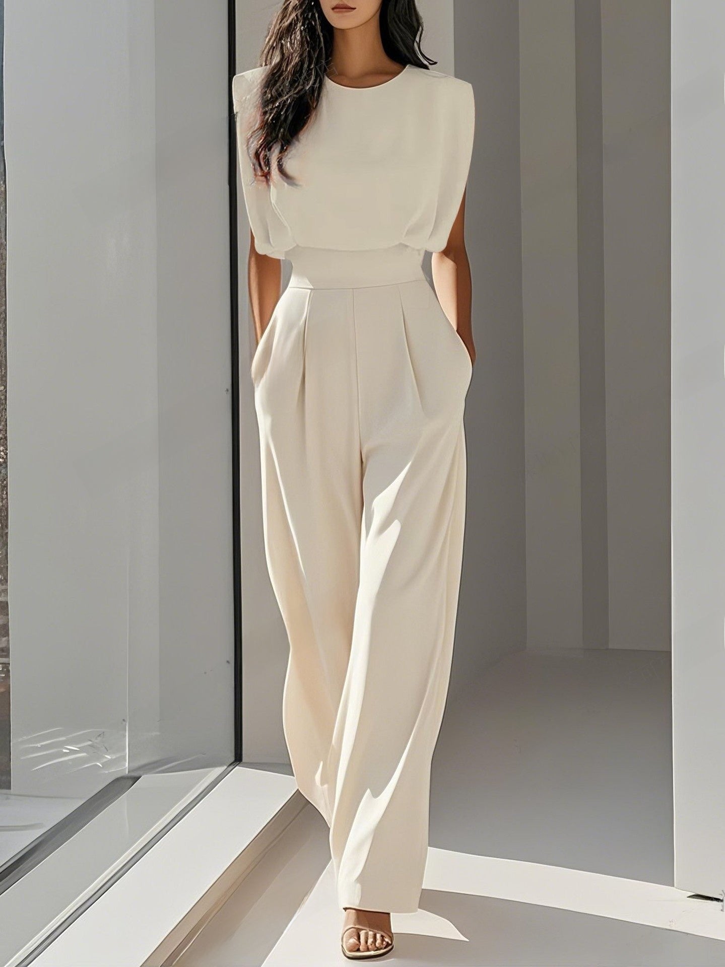 Women's Elegant Sleeveless Jumpsuit