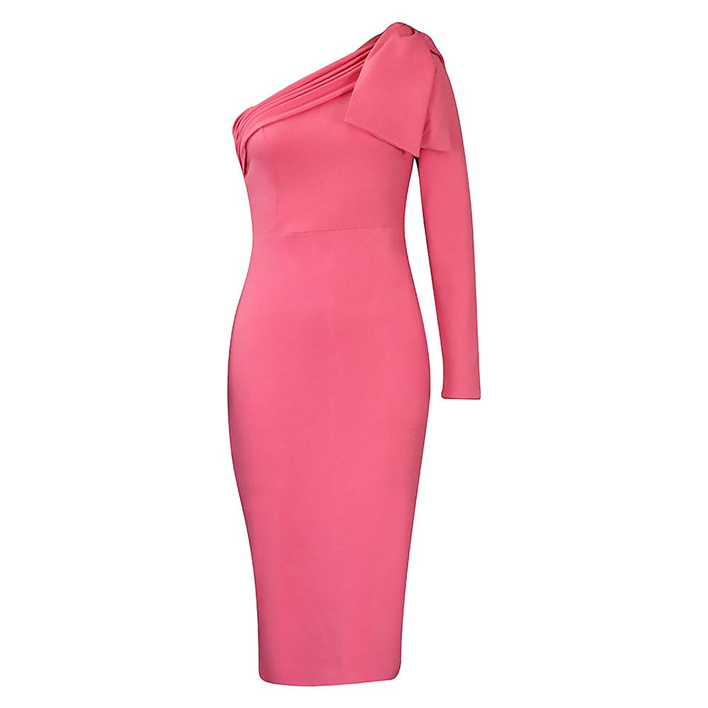 Womens Off-Shoulder Bodycon Dress