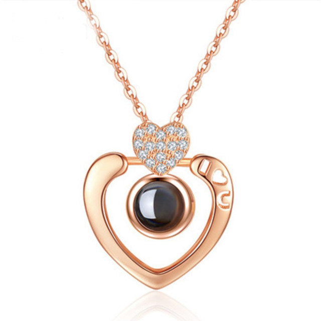 Multilingual Love Message Necklace