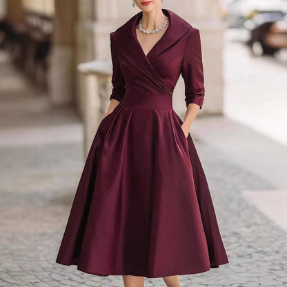 Elegant Slim-Fit Long Dress
