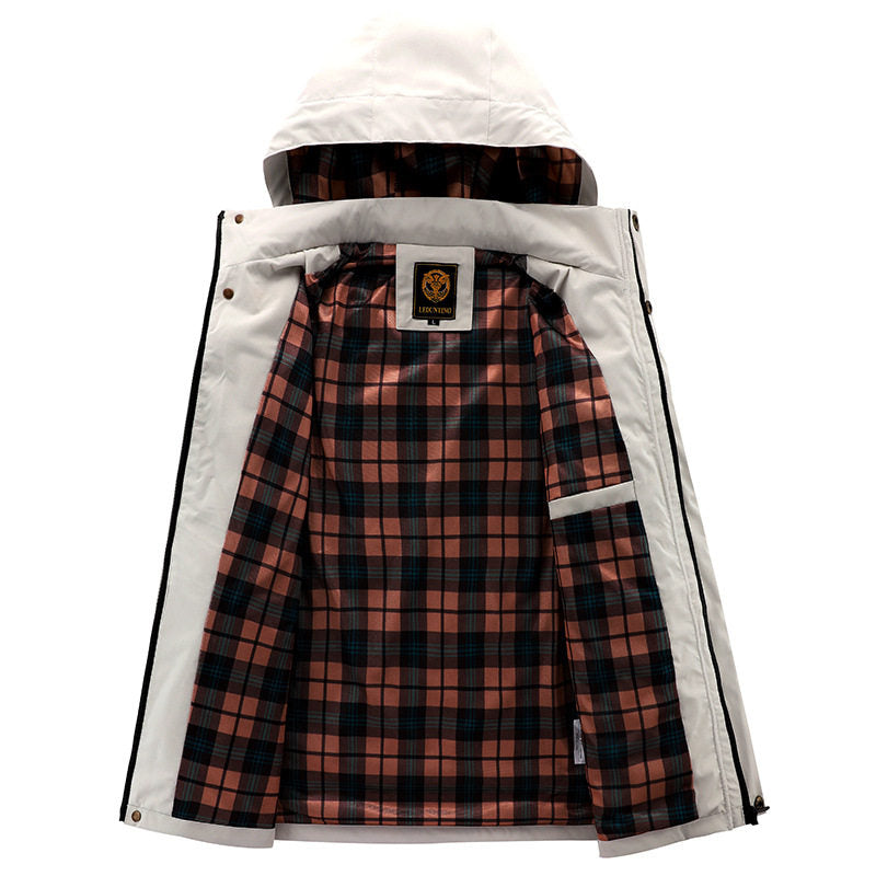 Mens Hooded Parka Jacket