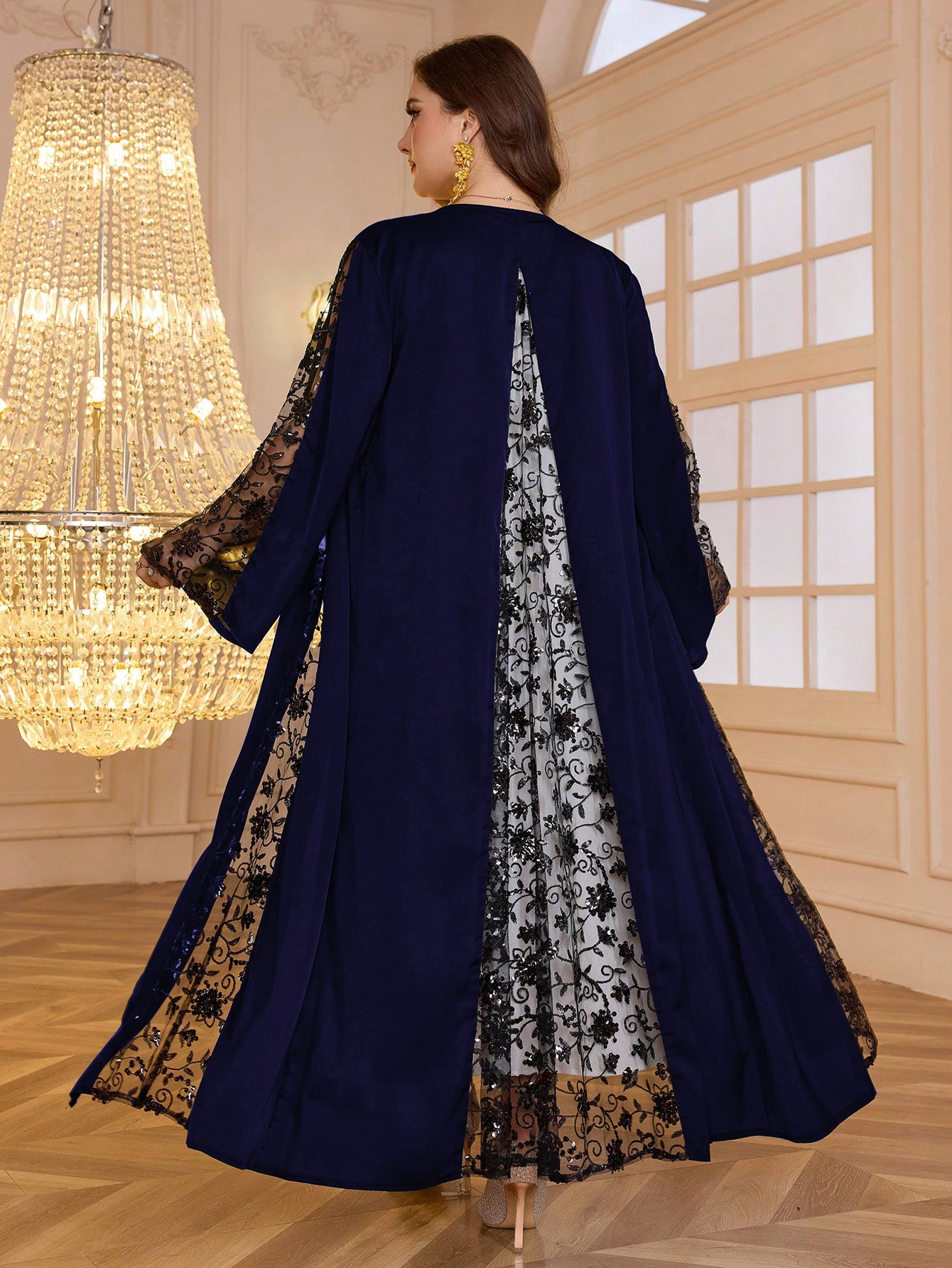 Robe Beaded Lady Dress