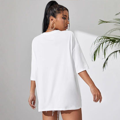 Round Neck Short Sleeve Plain Simple