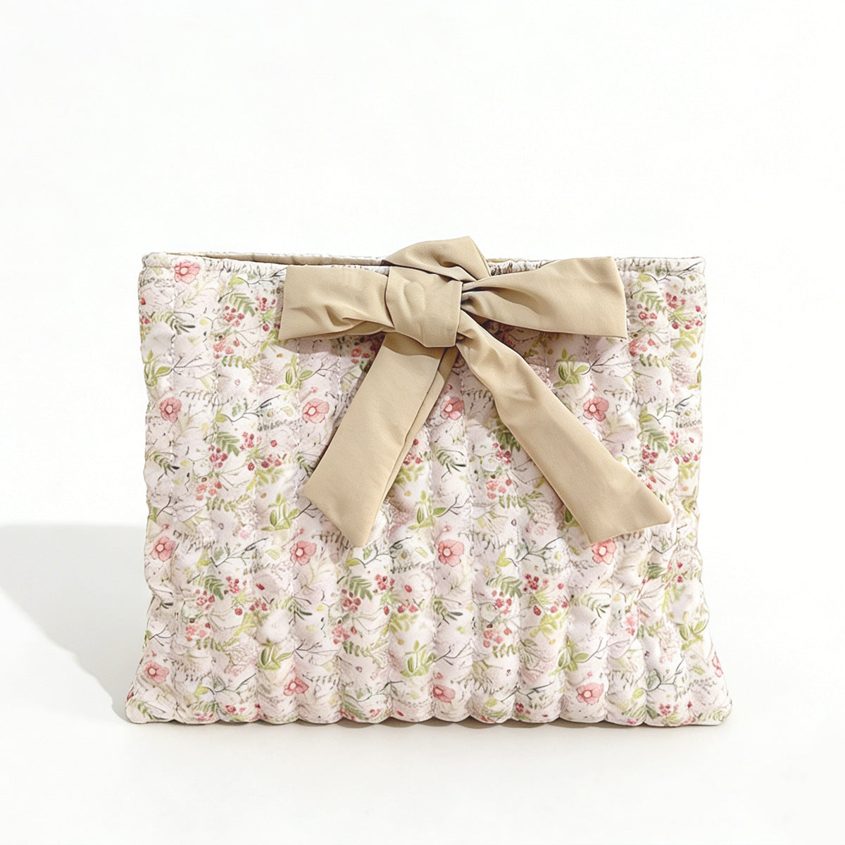 l Floral Fabric Cosmetic Bag