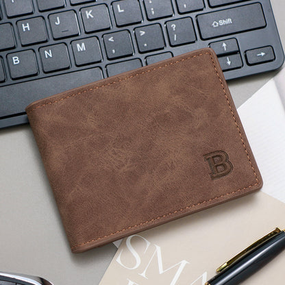 Retro Men's Short PU Wallet