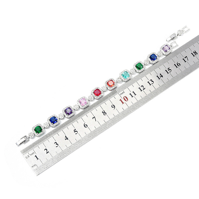 Adjustable full diamond bracelet for women