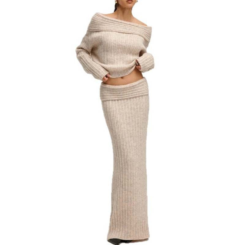 Women Knitted Sweater Set