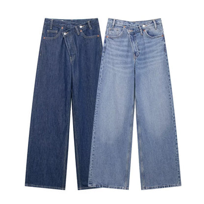 Women's High-Waisted Wide-Leg Jeans