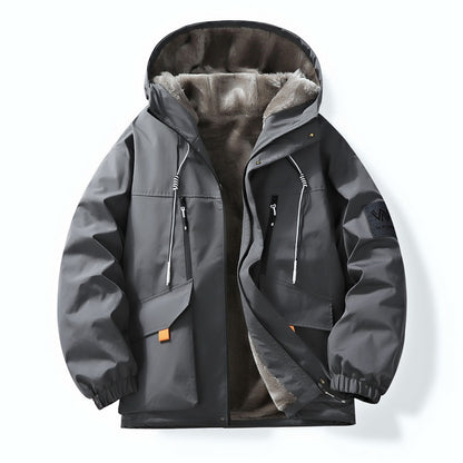 Men's thick and warm padded loose-fitting cotton coat