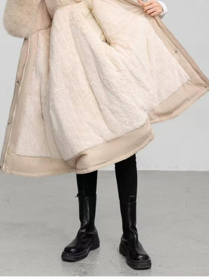 Fleece-lined and thickened jacket/cotton coat